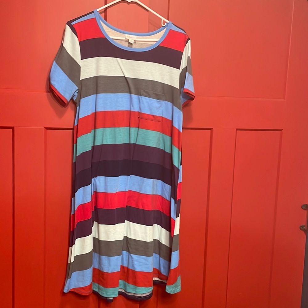 LulaRoe stripped dress